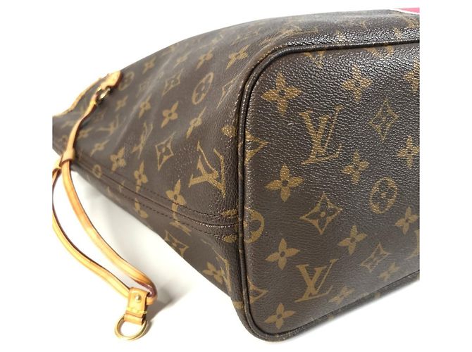 Louis Vuitton Monogram Neverfull MM Tote Bag Braun Pink Monogramm - Ansicht 7