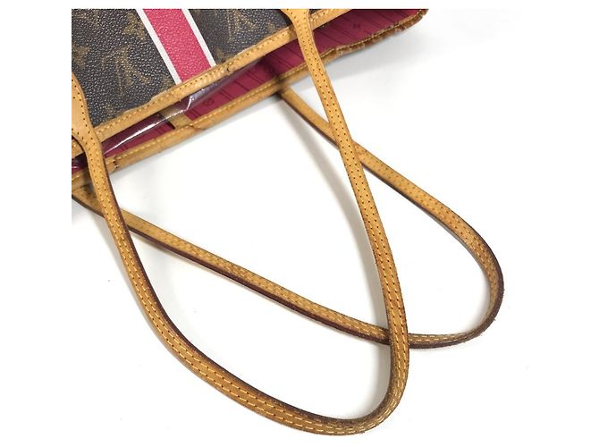 Louis Vuitton Monogram Neverfull MM Tote Bag Braun Pink Monogramm - Ansicht 9