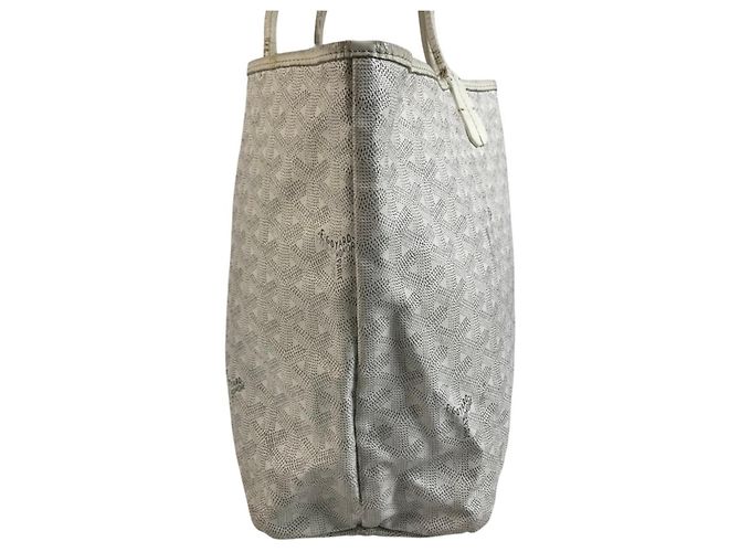Borsa a tracolla Goyard Saint Louis PM in White Bianco - vista 3
