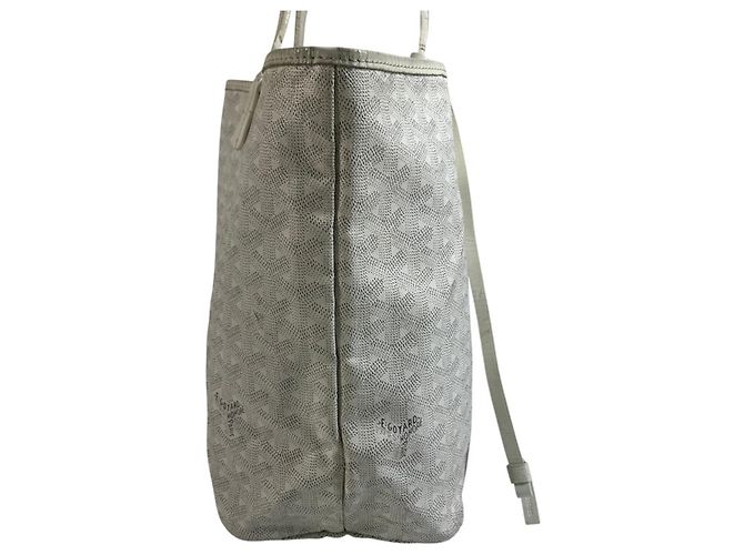 Borsa a tracolla Goyard Saint Louis PM in White Bianco - vista 4