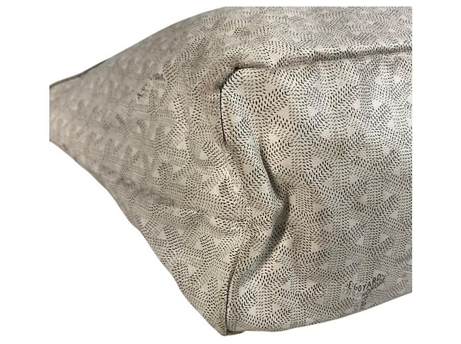 Borsa a tracolla Goyard Saint Louis PM in White Bianco - vista 7