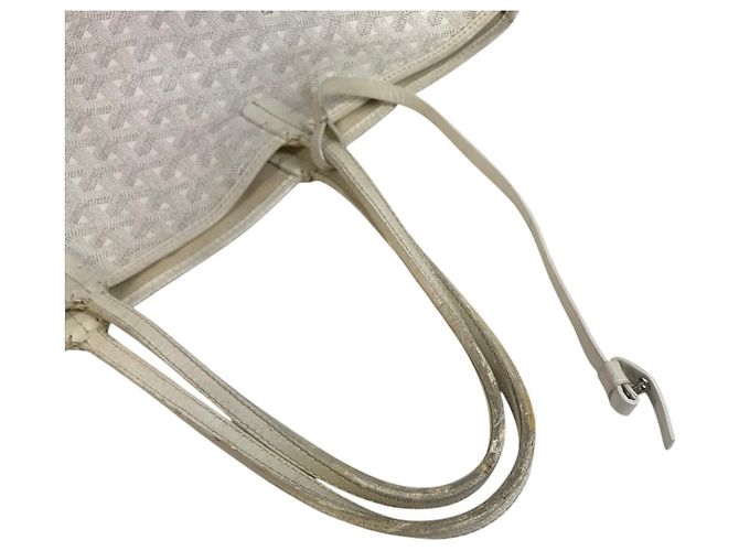 Borsa a tracolla Goyard Saint Louis PM in White Bianco - vista 8