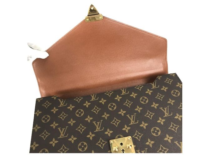 Bolso Louis Vuitton Monogram Serviette Conseiller Castaño Monograma - vista 11