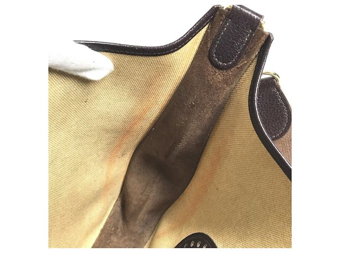 Hermès Borsa HERMES Evelyne 1 GM Marrone Beige Giallo - vista 14