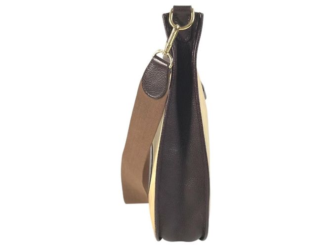 Hermès Borsa HERMES Evelyne 1 GM Marrone Beige Giallo - vista 3