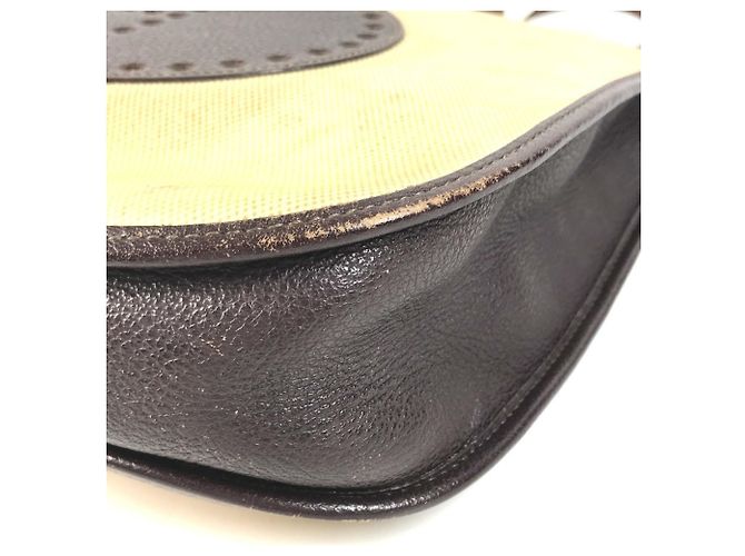 Hermès Borsa HERMES Evelyne 1 GM Marrone Beige Giallo - vista 6