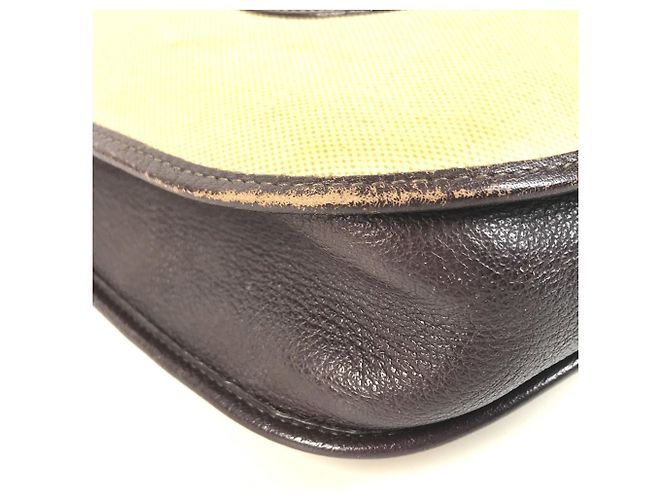 Hermès Borsa HERMES Evelyne 1 GM Marrone Beige Giallo - vista 7