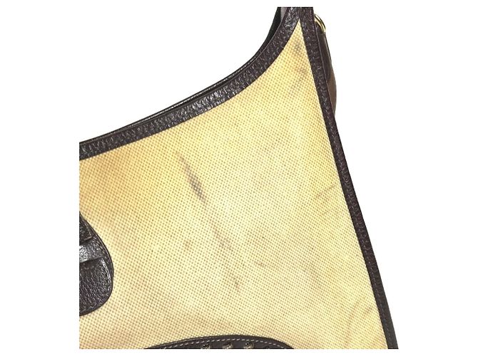 Hermès Borsa HERMES Evelyne 1 GM Marrone Beige Giallo - vista 9