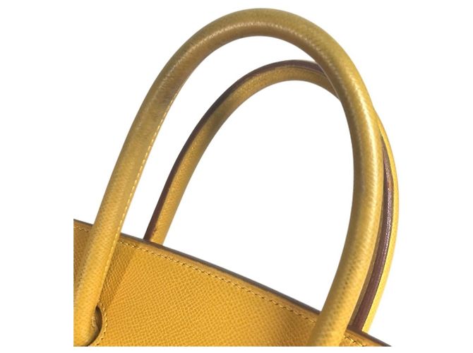 Hermès HERMES Birkin 35 Tote Bag Gelb - Ansicht 10