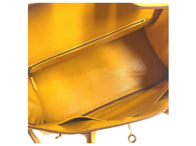 Hermès HERMES Birkin 35 Tote Bag Gelb - Ansicht 12