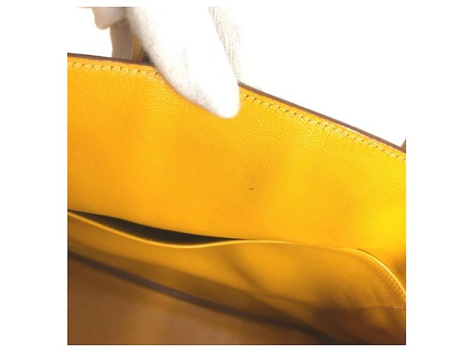 Hermès HERMES Birkin 35 Tote Bag Gelb - Ansicht 15