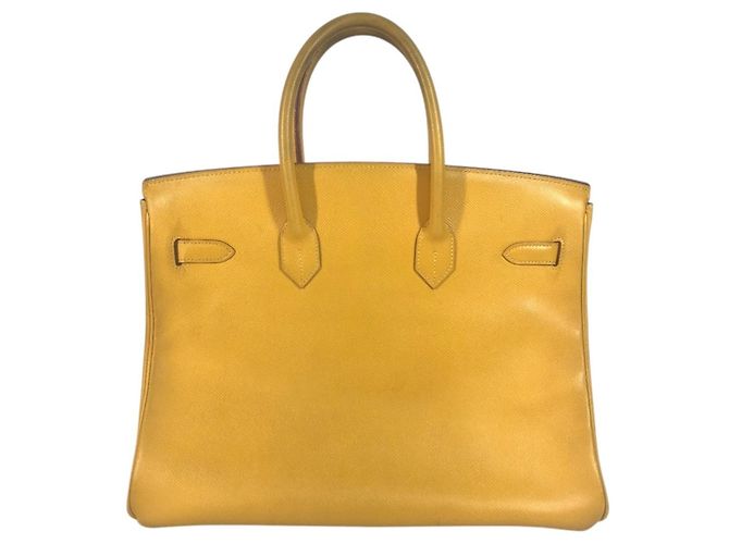 Hermès HERMES Birkin 35 Tote Bag Gelb - Ansicht 3