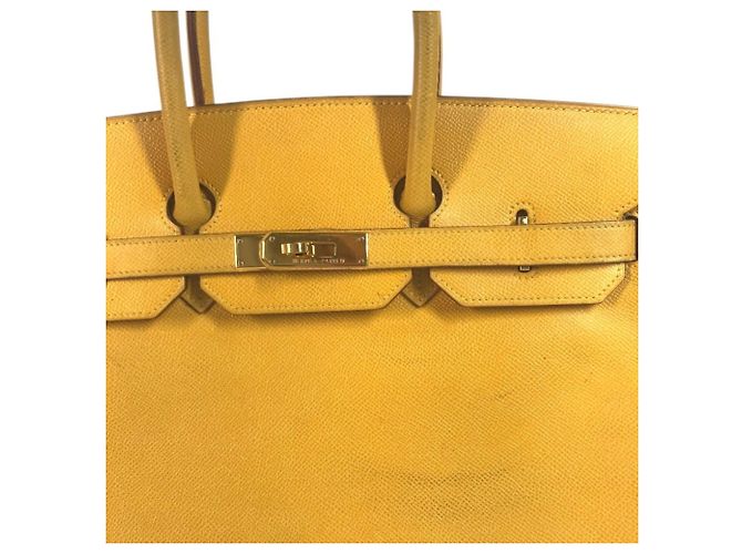 Hermès HERMES Birkin 35 Tote Bag Gelb - Ansicht 5