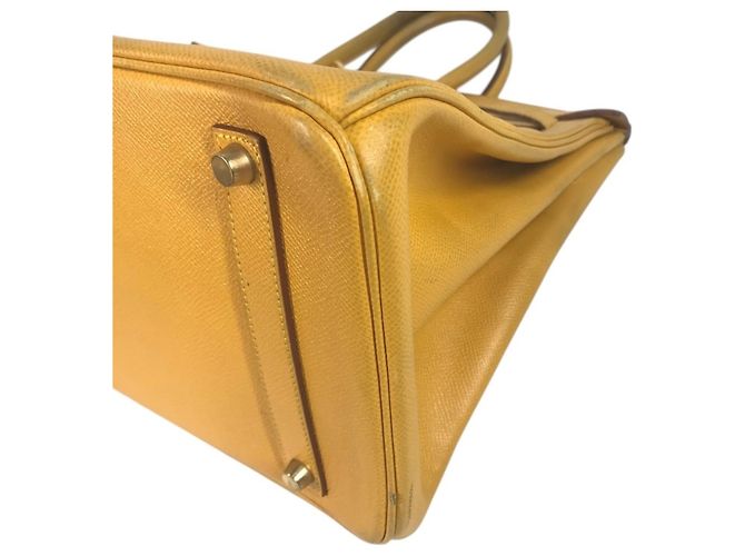 Hermès HERMES Birkin 35 Tote Bag Gelb - Ansicht 7