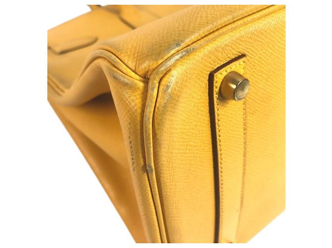 Hermès HERMES Birkin 35 Tote Bag Gelb - Ansicht 8
