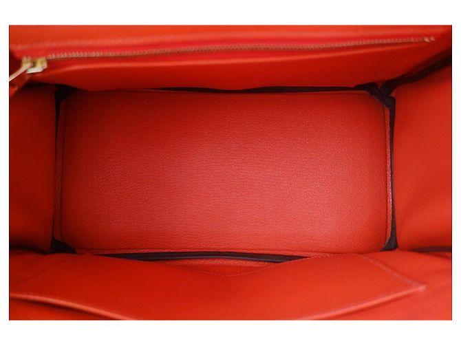 Hermès Birkin 25 Orange Poppy Leder - vue 6