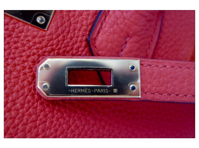 Hermès Birkin 25 Orange Poppy Leder - vue 9