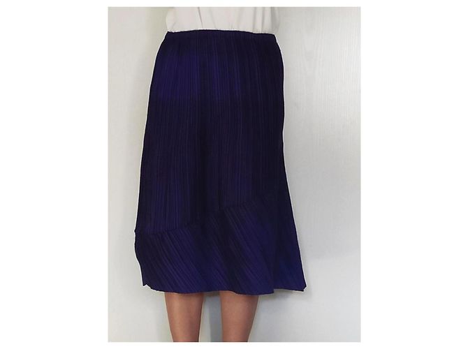 Issey Miyake Falda Plisada Midi Púrpura - vista 4