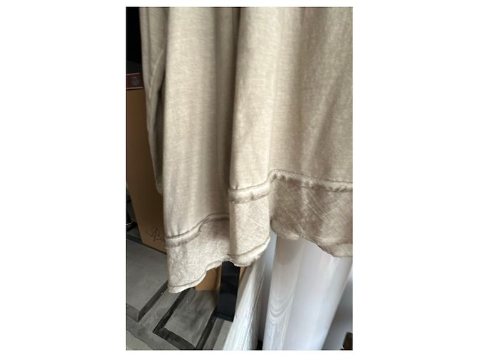 Munthe Plus Simonsen Camiseta PLÜ beige de manga larga de algodón - vista 10