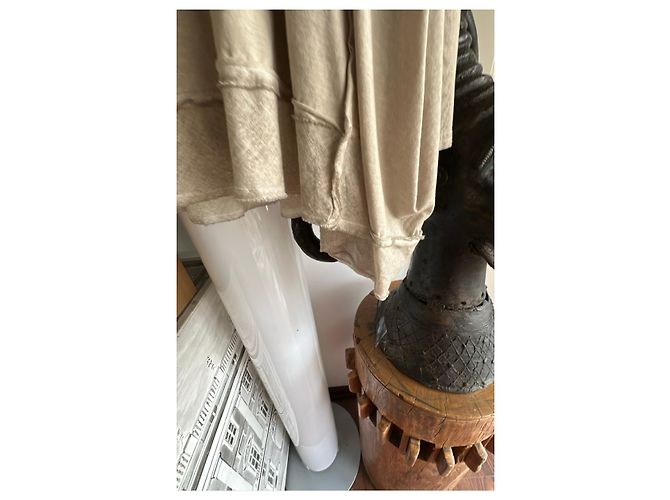 Munthe Plus Simonsen Camiseta PLÜ beige de manga larga de algodón - vista 11