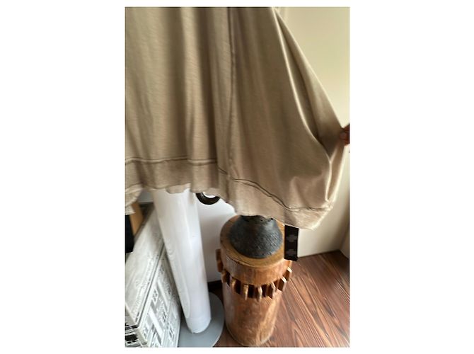 Munthe Plus Simonsen Camiseta PLÜ beige de manga larga de algodón - vista 12