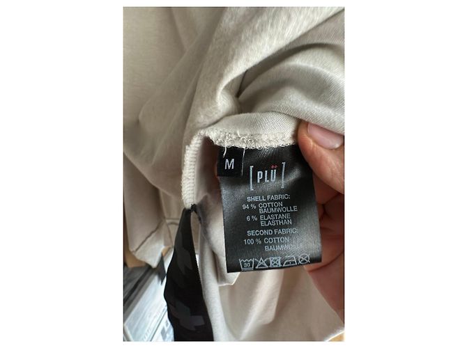 Munthe Plus Simonsen Camiseta PLÜ beige de manga larga de algodón - vista 6