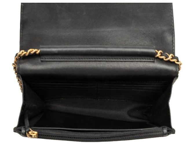 Sac à épaule portefeuille à chaîne Chanel Coco Mark Matelassé Noir - vue 4