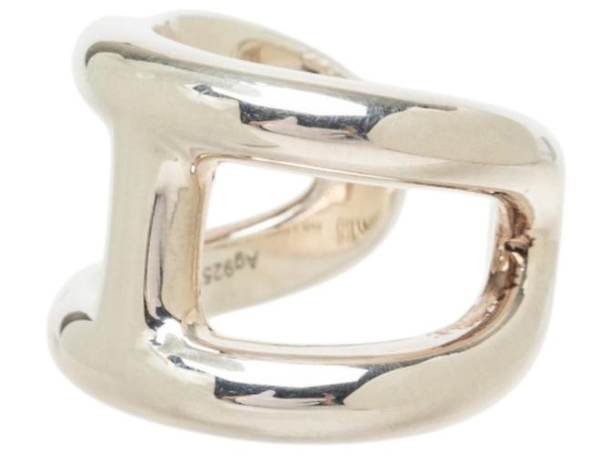 Ring Hermès Anello Hermes Osmo's GM Argento - vista 2