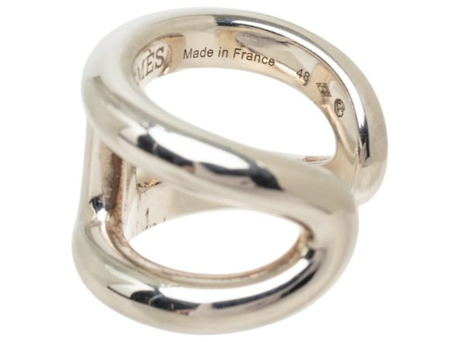 Ring Hermès Anello Hermes Osmo's GM Argento - vista 6