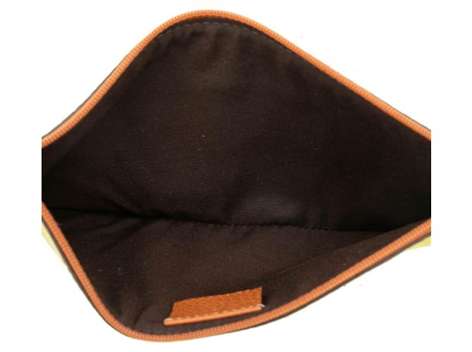 Clutch Gucci GG Canvas Marrone Verde - vista 4