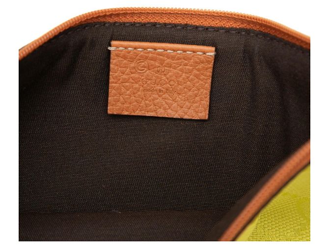 Clutch Gucci GG Canvas Marrone Verde - vista 5