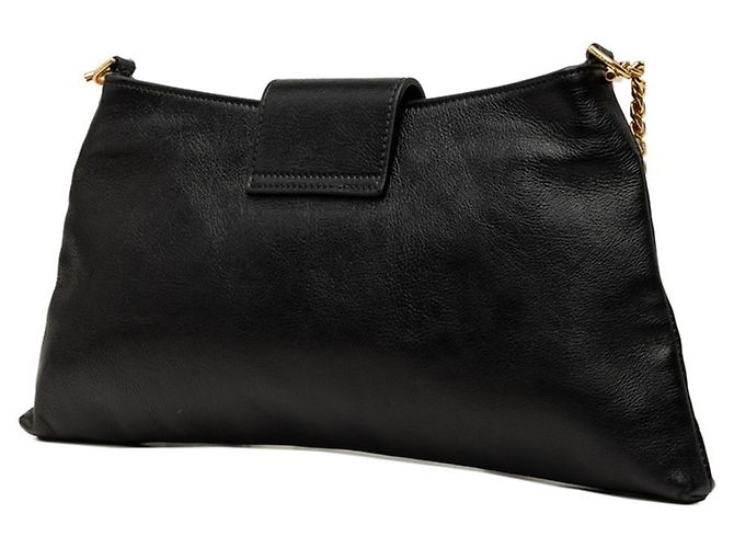 Céline Celine Triomphe Schultertasche mit Kette Schwarz - Ansicht 2