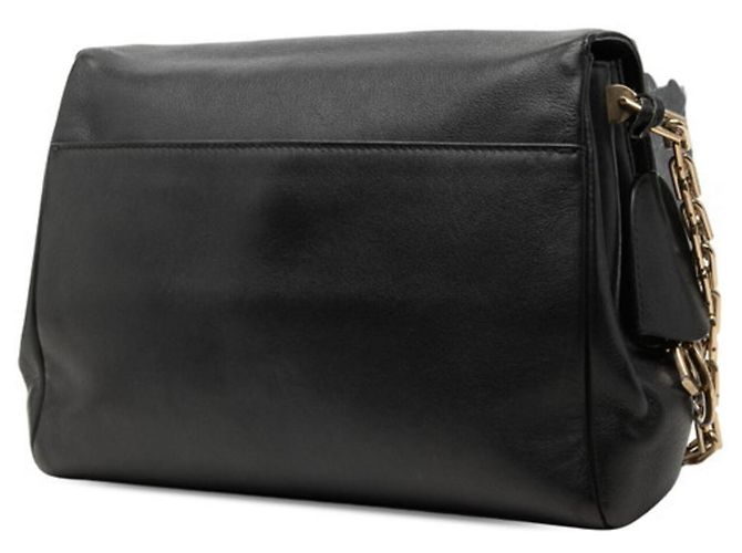 Borsa a tracolla Christian Dior Dior Chain in pelle blu navy - vista 2