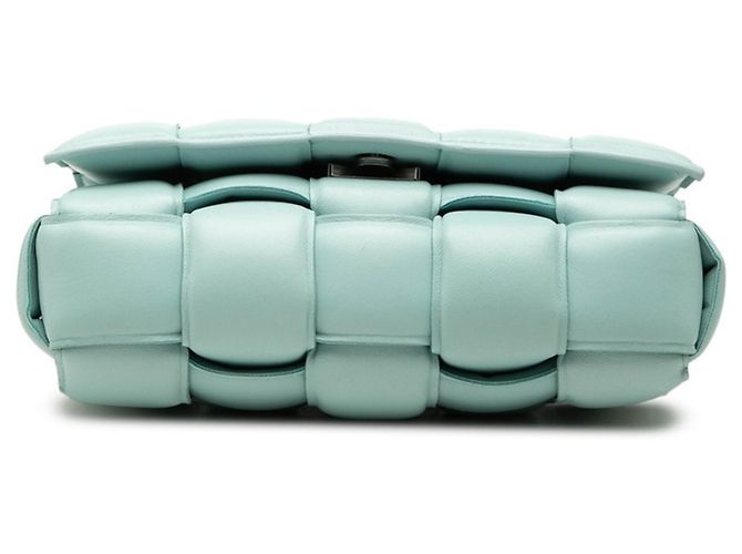 Borsa a tracolla in pelle blu Bottega Veneta - vista 3