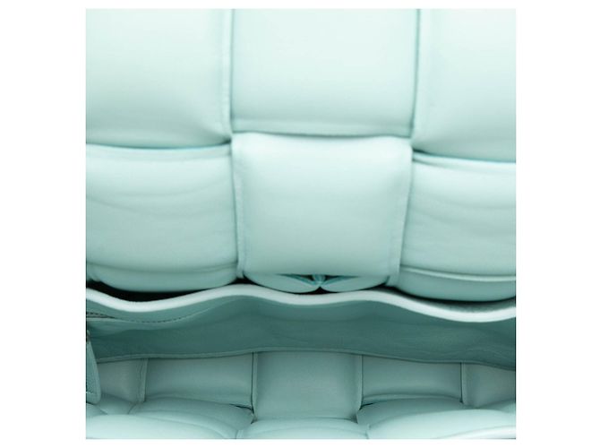 Borsa a tracolla in pelle blu Bottega Veneta - vista 4