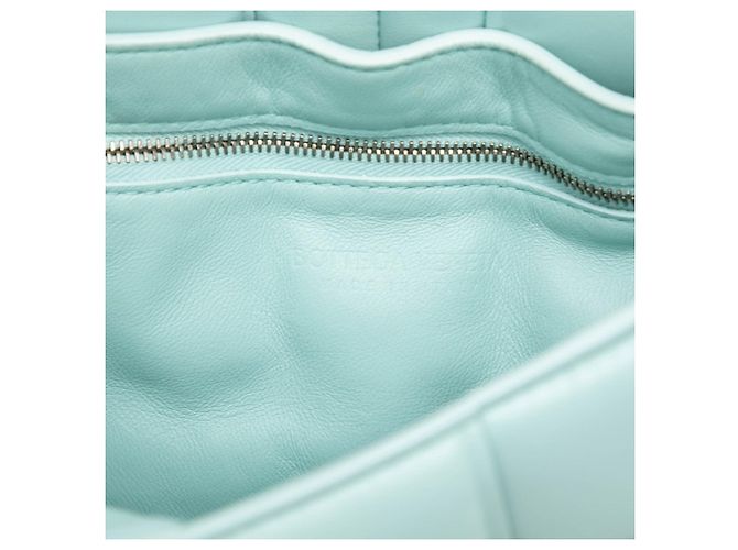 Borsa a tracolla in pelle blu Bottega Veneta - vista 5