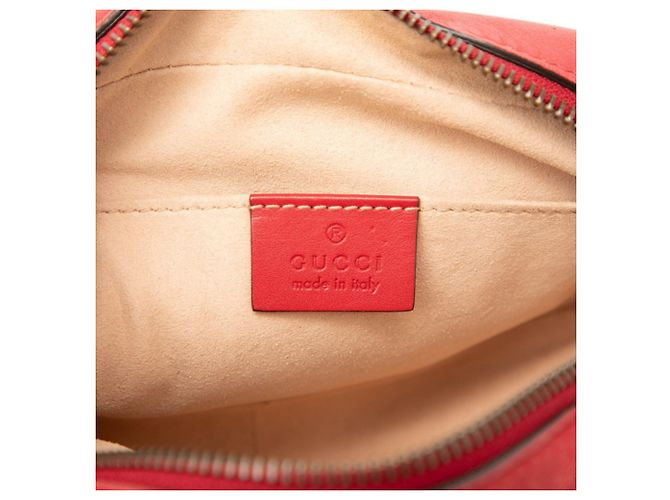 Borsa a tracolla matelassé Gucci GG Marmont Rosso - vista 6