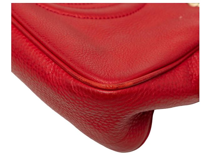 Borsa a tracolla Gucci Interlocking G Soho Chain Rosso - vista 4