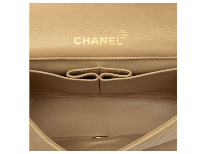 Borsa a tracolla con catena Chanel Coco Mark Matelassé Beige - vista 4