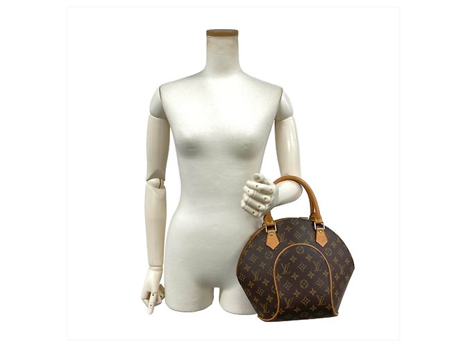 Borsa Louis Vuitton Monogram Ellipse MM Marrone Monogramma - vista 8