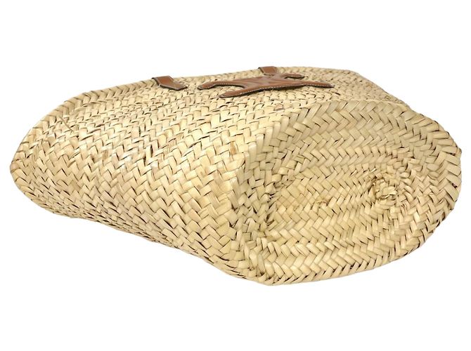 Céline Borsa Tote Celine Triomphe Medium Classic Panier Beige - vista 4