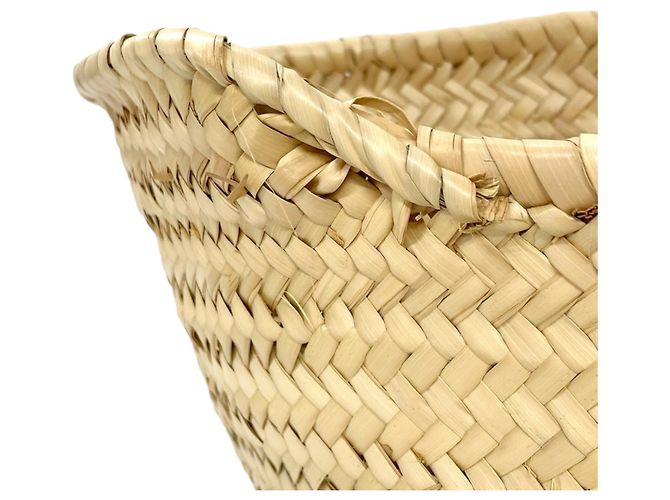 Céline Borsa Tote Celine Triomphe Medium Classic Panier Beige - vista 7