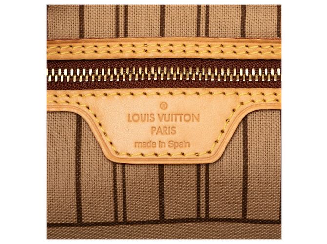 Borsa a tracolla Louis Vuitton Monogram Neverfull MM Marrone Monogramma - vista 6