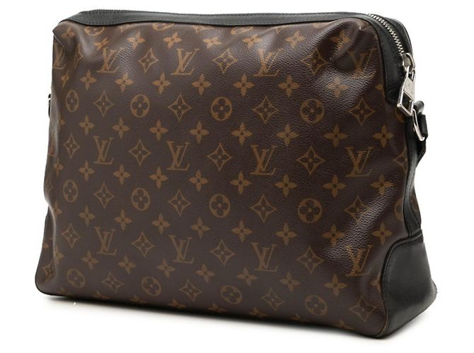 Borsa a tracolla Louis Vuitton Monogram Macassar Torres Marrone Nero Monogramma - vista 2