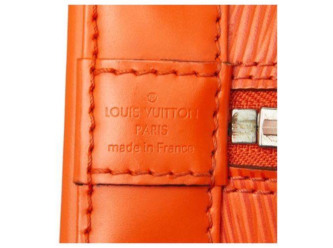 Borsa a mano e a tracolla Louis Vuitton Epi Alma BB Arancione - vista 10