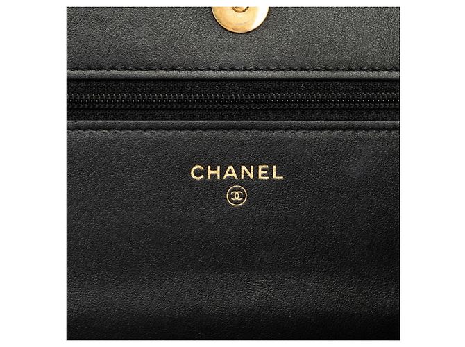 Chanel Coco Mark Matelassé Chain Wallet Schultertasche Schwarz - Ansicht 6