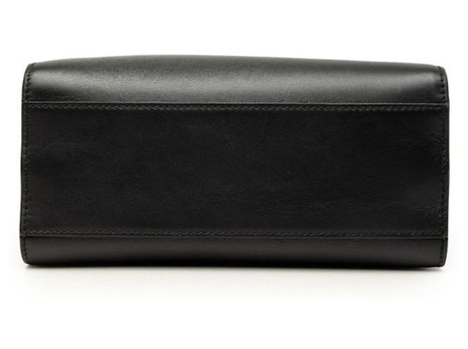 Gucci Bamboo Sherry Line Nymphaea Handbag Black Red - view 3