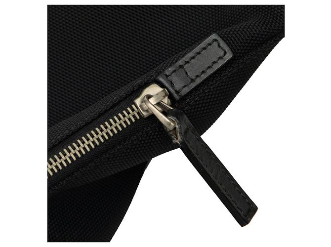 Gucci Sherry Line Fold-over Rucksack Schwarz - Ansicht 5