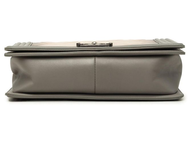 Borsa a tracolla con catena Chanel Coco Mark Boy Matelassé Beige - vista 3