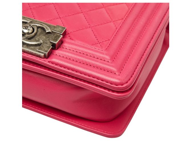 Borsa a tracolla Chanel Boy Coco Mark Chain Rosa - vista 5